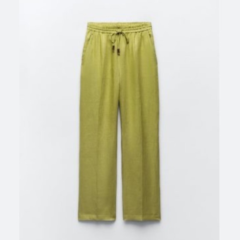 Zara NWT 100% linen pants